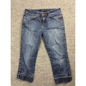 Joe's Muse Crop Jeans Women's W28 Blue Denim Cuffed Mid Rise